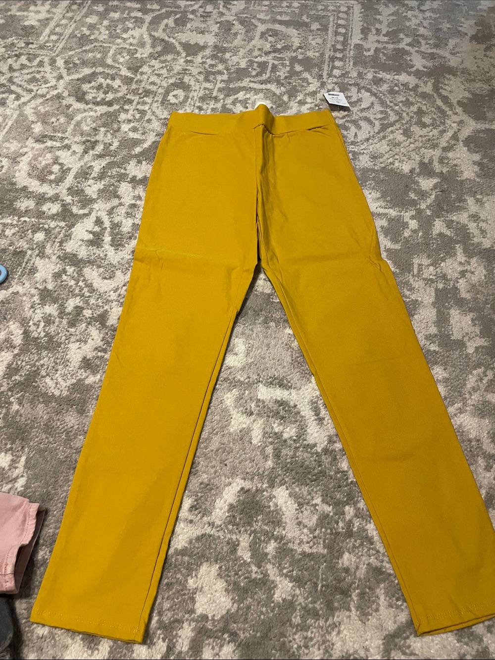 Women’s Slim-Fit Mustard Pants